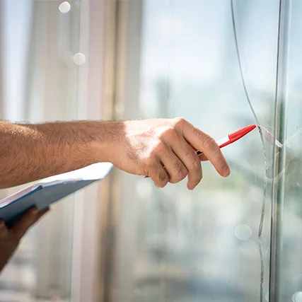 broken glass repair in Northeast Edmonton