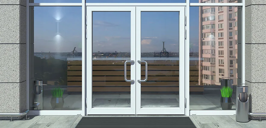 storefront glass repair in Northeast Edmonton